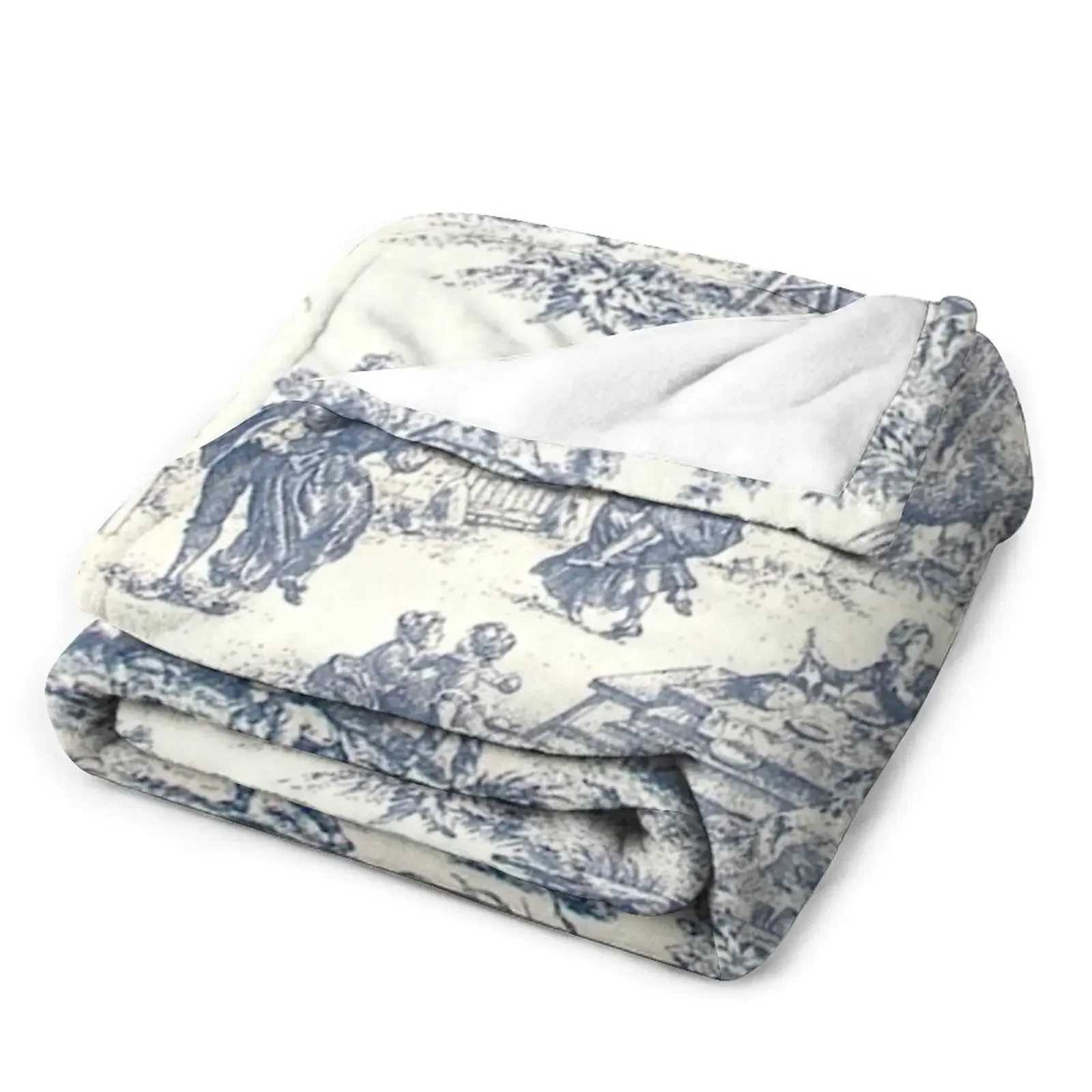 Toile de Jouy Number 2 Throw Blanket Sofa Quilt Dorm Room Essentials blankets and throws Personzed Gift Z241215
