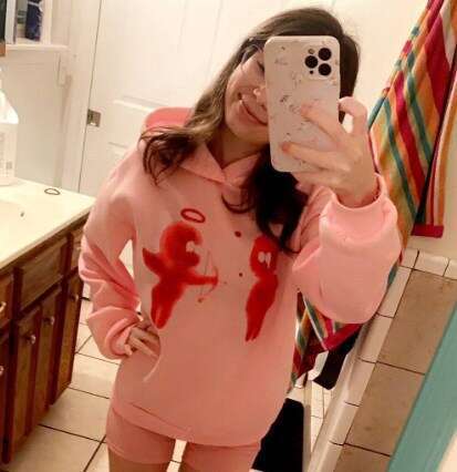 Autumn and winter Y2K fashion trend cartoon printed pattern casual hooded loose hoodie