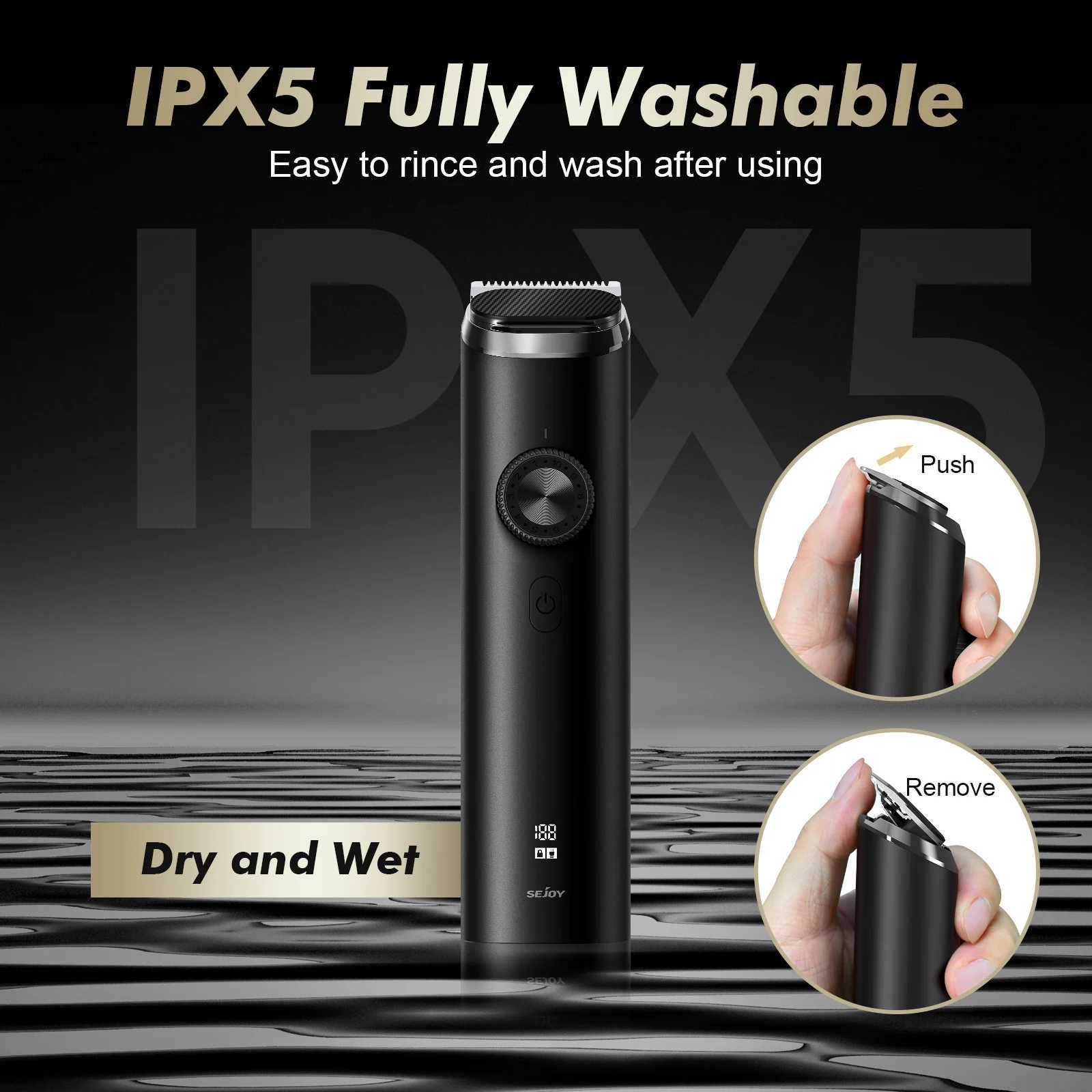 SEJOY 3 In 1 Face Clean Electric Hair Cutting Machine Men Hair Clipper Trimmer Men Cutting Beard Cordless Barber Machine W241227