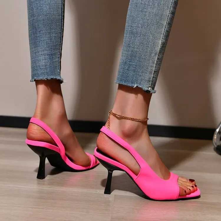 High Quality Summer Open Toe High Heel Sandals Women Shoes New Fashion Thin High Heels Female Fashion Sexy Pumps Womens Sandals T241227