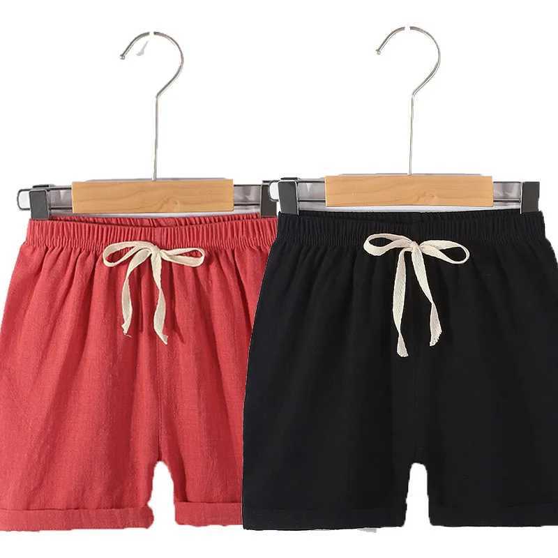 Cotton and Linen Boys Summer Shorts Childrens Clothing Koren Kids Girls Clothes Teenager Summer Beach Short Pants Kids Clothing W241227