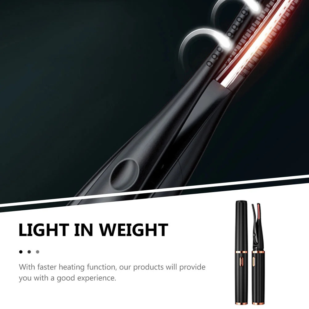 Lash Curler Electric Eyelash Heating Makeup Tool Heated Major Curling Device Black Miss 241226