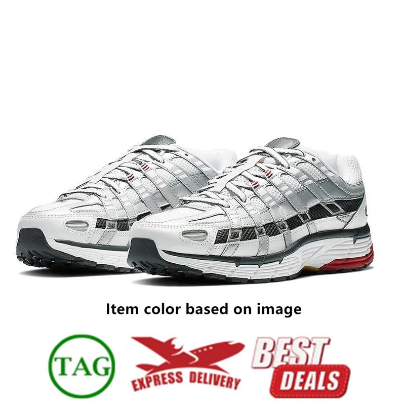 Casua lDesigner Running Shoes P6000 P 6000 Designer for Men Women Sneakers Triple Black White Khaki Wolf Grey Metallic Sier Racer Blue Womens