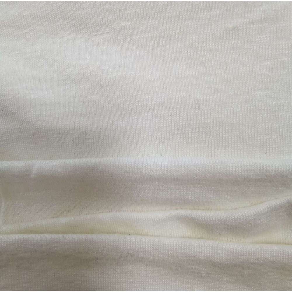 Lightweight natural sweat resistant cotton en plain color single-sided knitted T-shirt cardigan fashion fabric