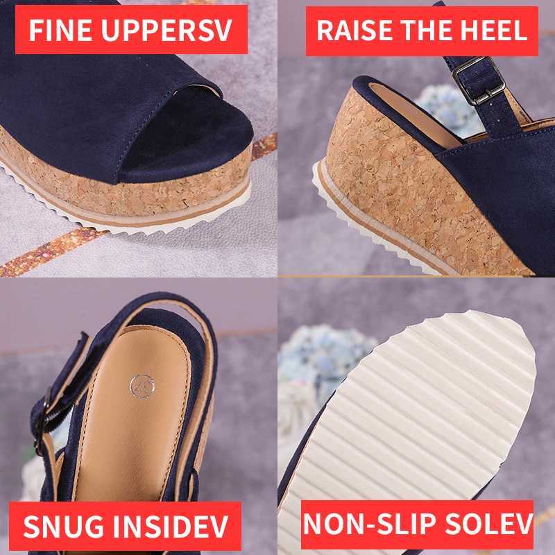 High Quality Shoes for Women New Peep Toe Womens Sandals Summer Casual Sandals Women Wedges Shoes Ladies Platform Sandals Womens Shoes T241227