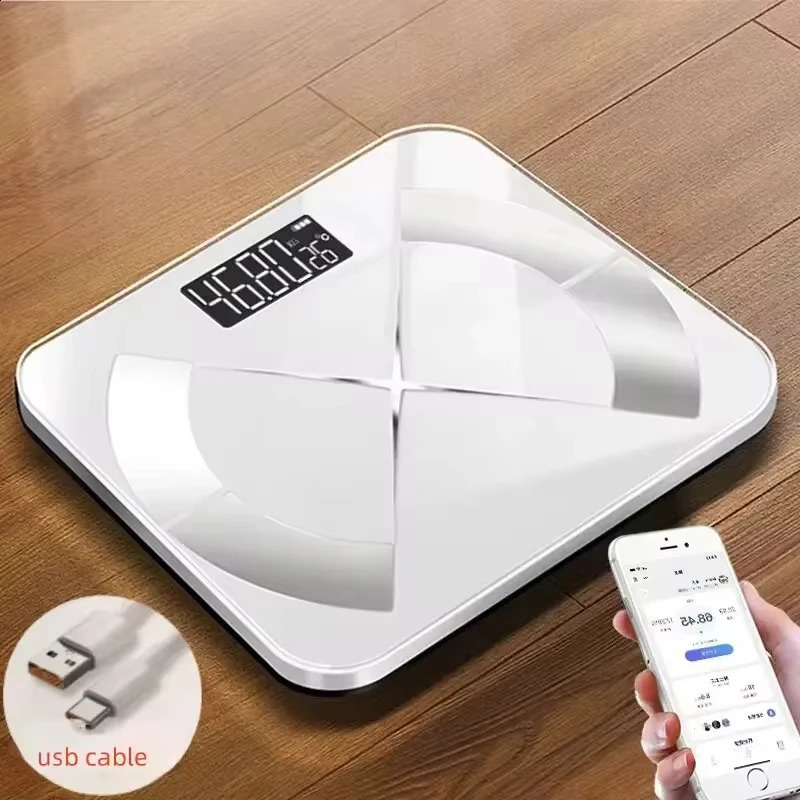 Electronic Scale Smart Weighing Human Charging Simple Weight Scale Weighing Household Fat Body Fat Measurement Scale 241226