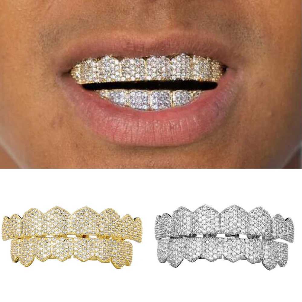 Feel Style Teen Grilz Set unisex cubic zirconia bottom box packaged as a hip-hop gift mens and womens jewelry W241227