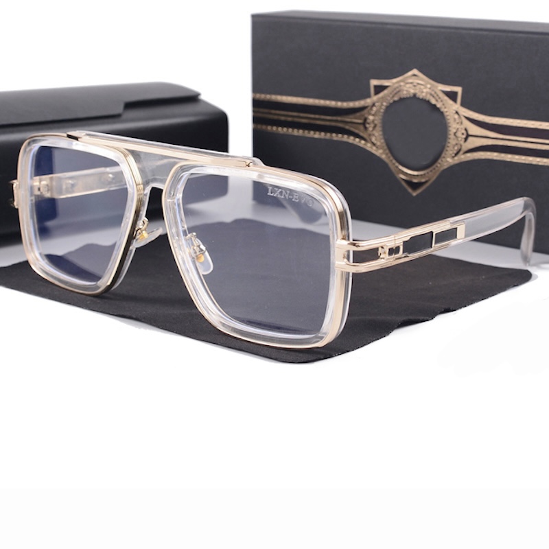 LXN EVO Luxury Sunglasses Designer Brand Mach Six Men Women Flight Seven Rock Style Gradient Pilot Sunglasses Oculos De Sol Fashion Vintage Square Hig