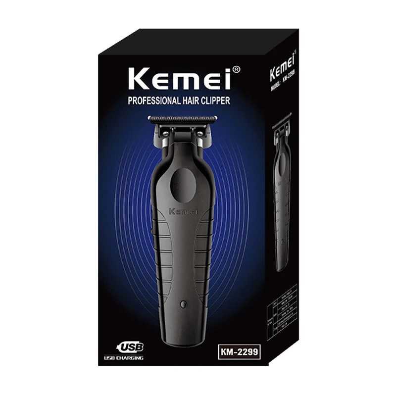 KM-2299 Hair Clipper Chemical Professional Electric USB Rechargeable Barber Trimmer Cordless Trimmer Type-c Zero Gapped Cutting W241227