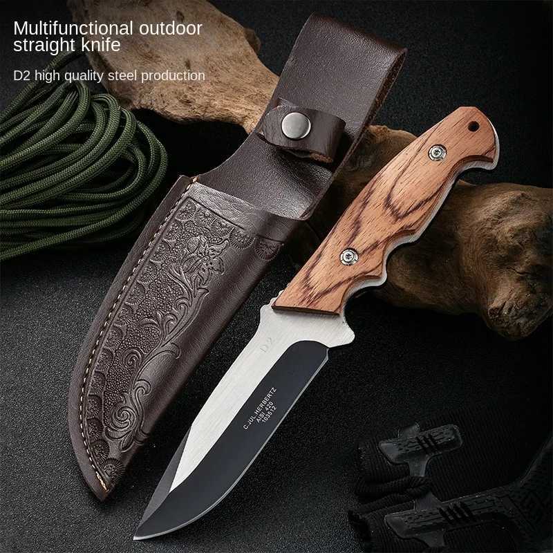 1 piece solid wood handle small knife beef and ton knife barbecue knife steak knife fruit knife Y241227