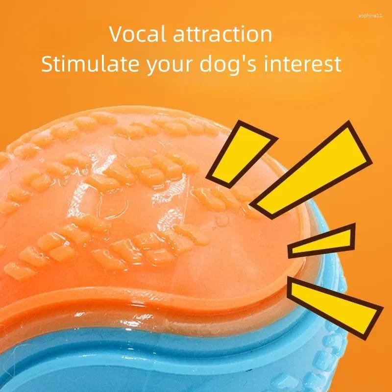 Update 6Pcs Squeaky Balls Toys Dogs Interactive TPR Dog Chew Toy For Pet Teeth Cleaning Bite Resistance Supplies