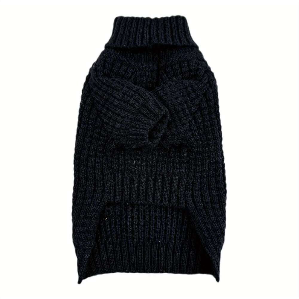 High Neck Knit Sweater 100% Polyester Pullover Pet Jumper, Thick Warm Fashion Canine Apparel, hine Washable For Small to Extra Large Breeds Labradors,