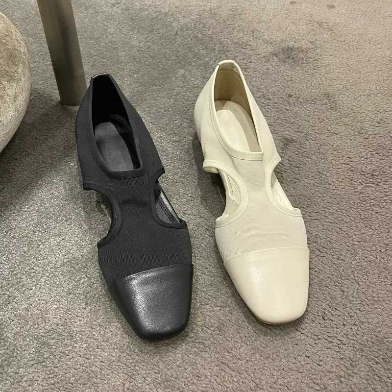 High Quality Womens Shoes Closed Toe Womens Sandals FAshion Cover Heel Daily Sandals Women New Solid Flat Sandals Zapatos Mujer T241227