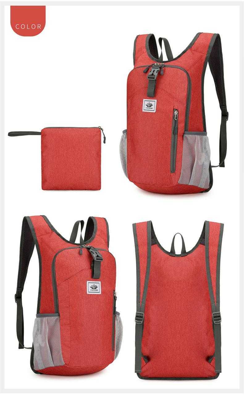 New Cycling Bag New Folding Outdoor Nylon Leisure Sports Bag Hiking Cycling Bag Travel Bags Daypack 240920