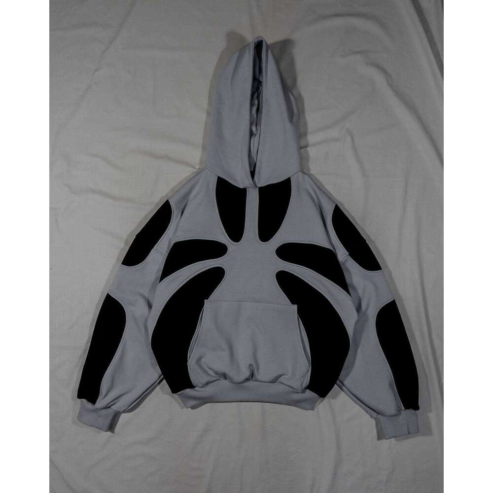 New Y2K Collage American Street Hoodie Splicing Trendy Men's and Women's Loose Couple Hoodies