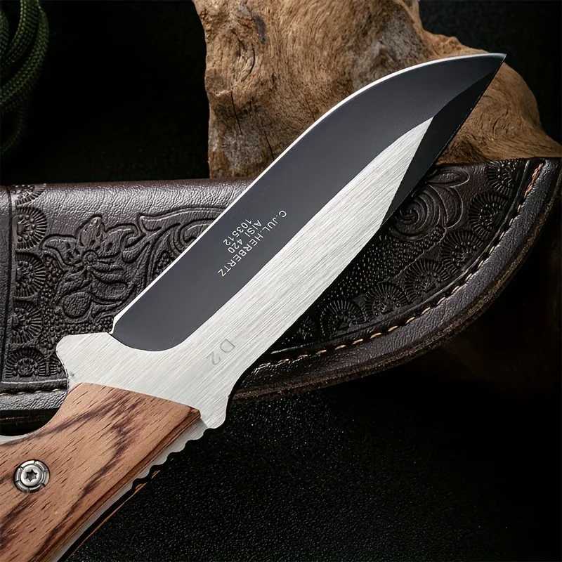 1 piece solid wood handle small knife beef and ton knife barbecue knife steak knife fruit knife Y241227