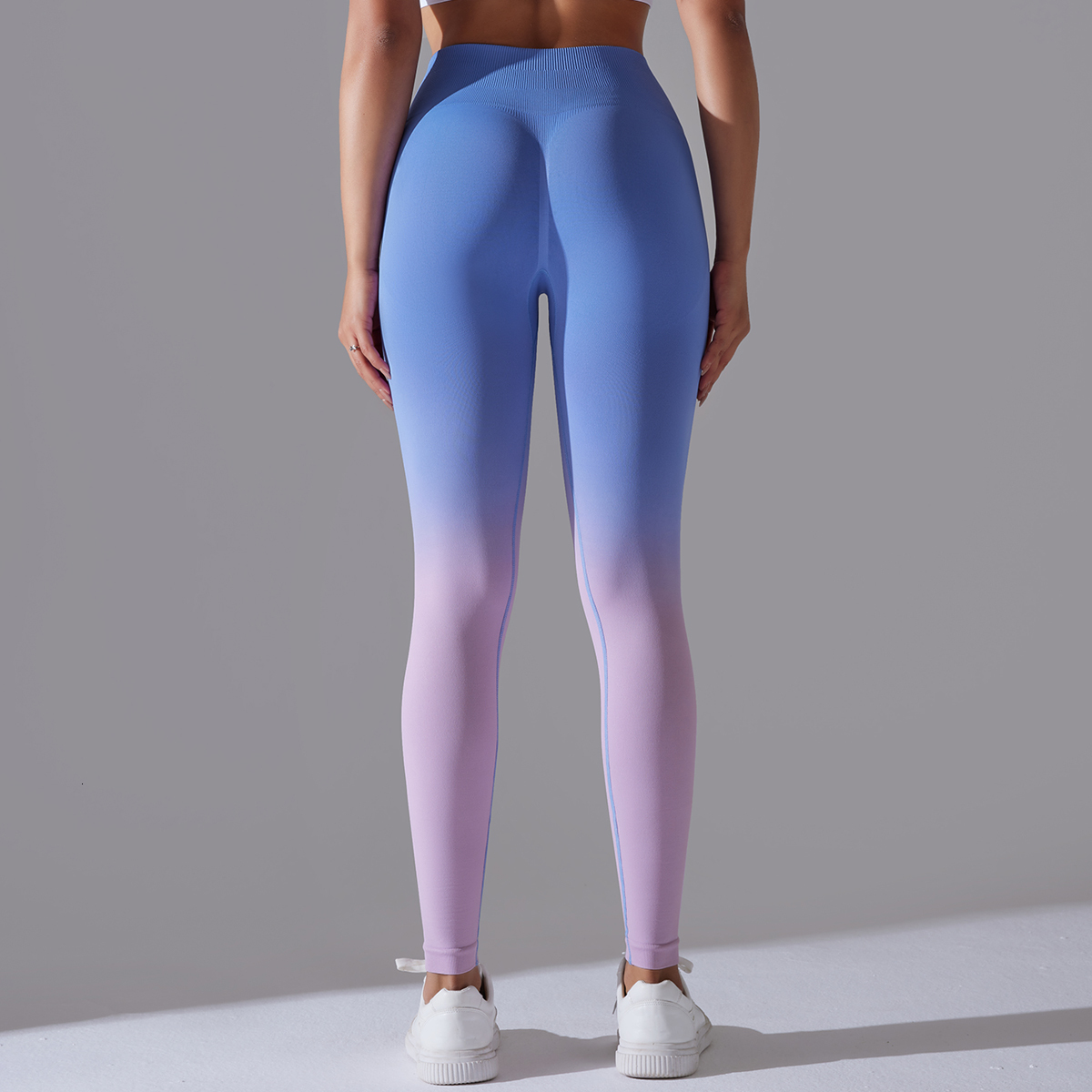 Gradual Change Yoga Pants High Waisted Gym Leggings Sport Women Fiess Seamless Female Legging Tummy Control Running Training
