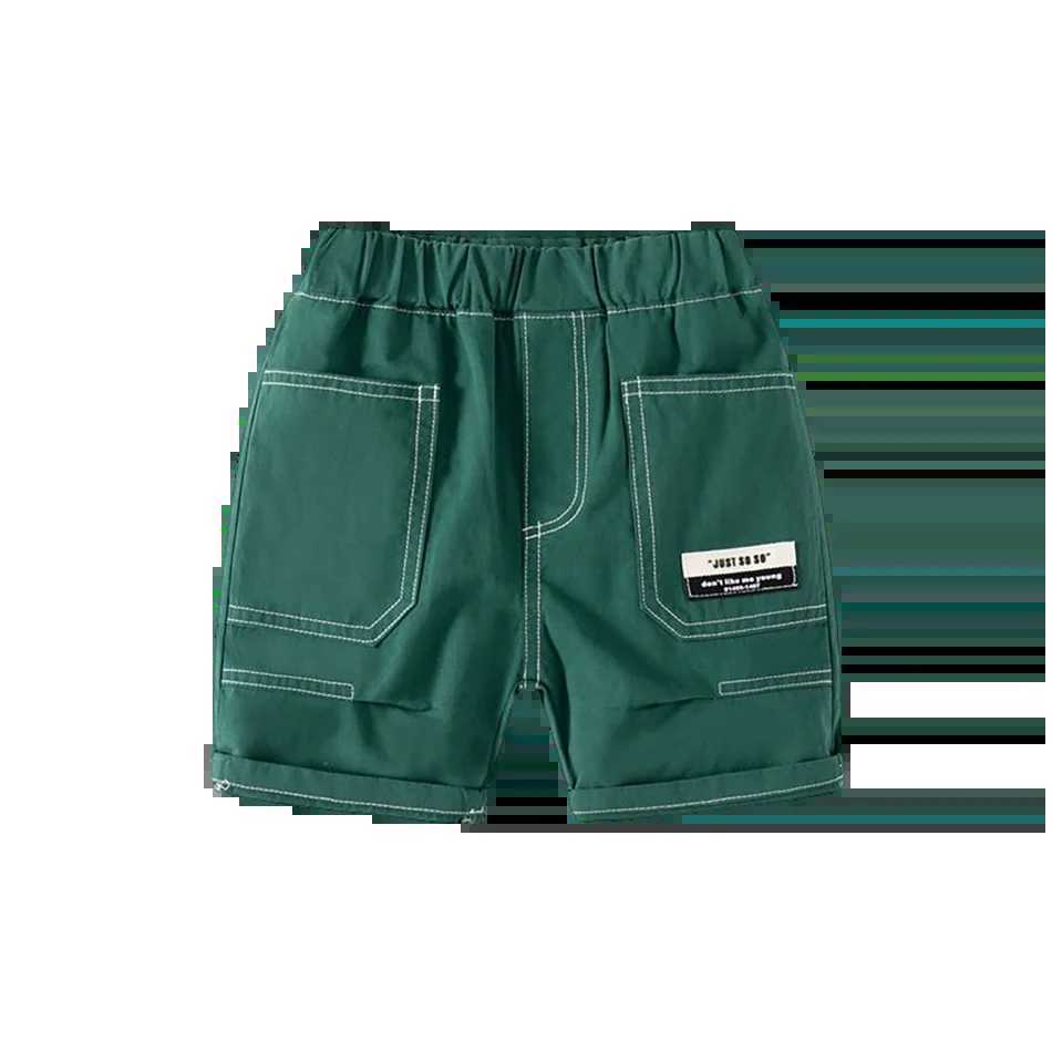 2024 summer baby boy cut shorts childrens shorts baby casual shorts childrens fashionable and cute beach pants Trouser 2-7 years W241227