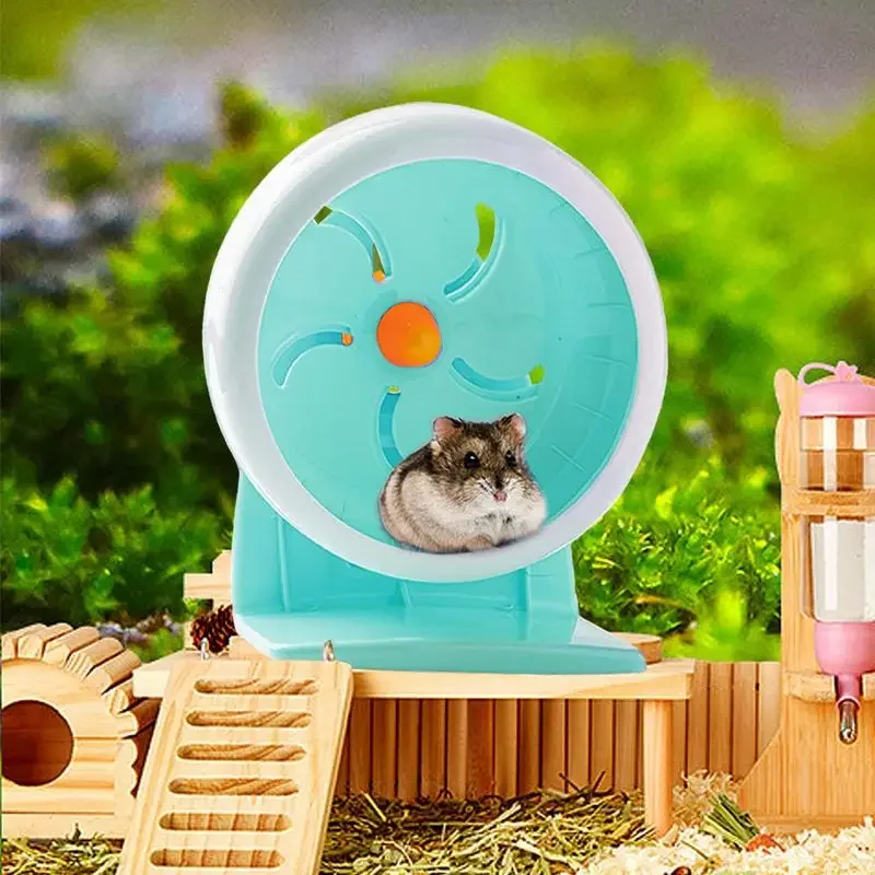 Hamster Running Disc Toy 3 Size Silent Small Pet Rotatory Jogging Wheel Small Pets Sports Wheel Toys Hamster Cage Accessories