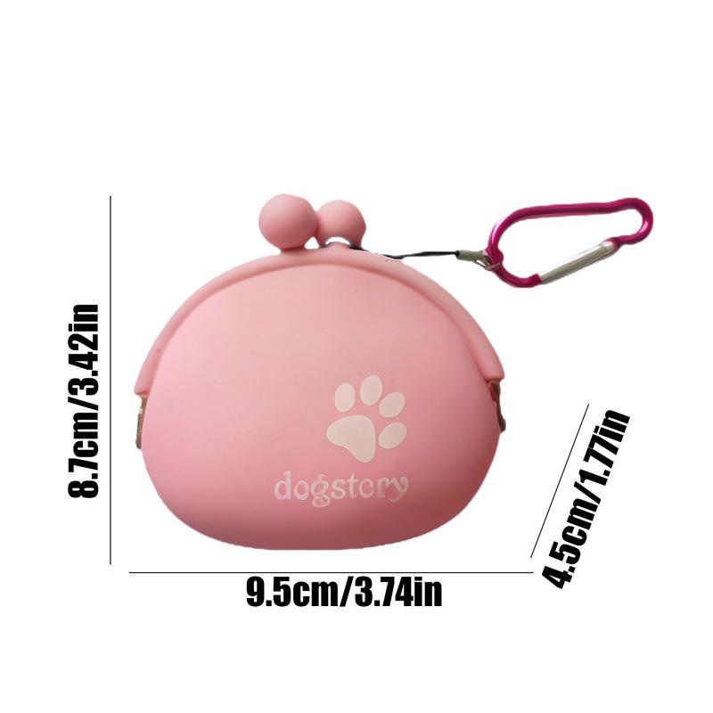 Silicone Dog Treat Pouch Dog Training Container Dog Treat Carrier Holder Puppy Treat Snack Bag Food Reward Storage Bag