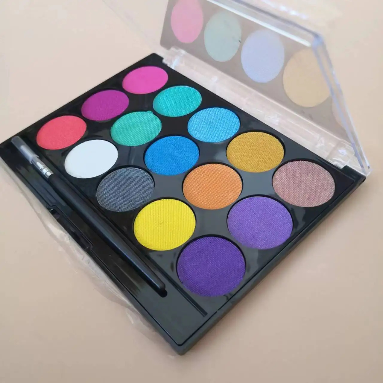15 Color Water Based Face Body Painting Palette Neon Matte Pastel Aque Wet Eye Liner Kit For Kids Makeup Party 241224