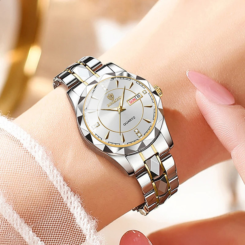 BINBONG Women Watches Fashion Ladies Quartz Watch Waterproof Luminous Date Stainless Wristwatch Girlfriend Lovers Gift 241225