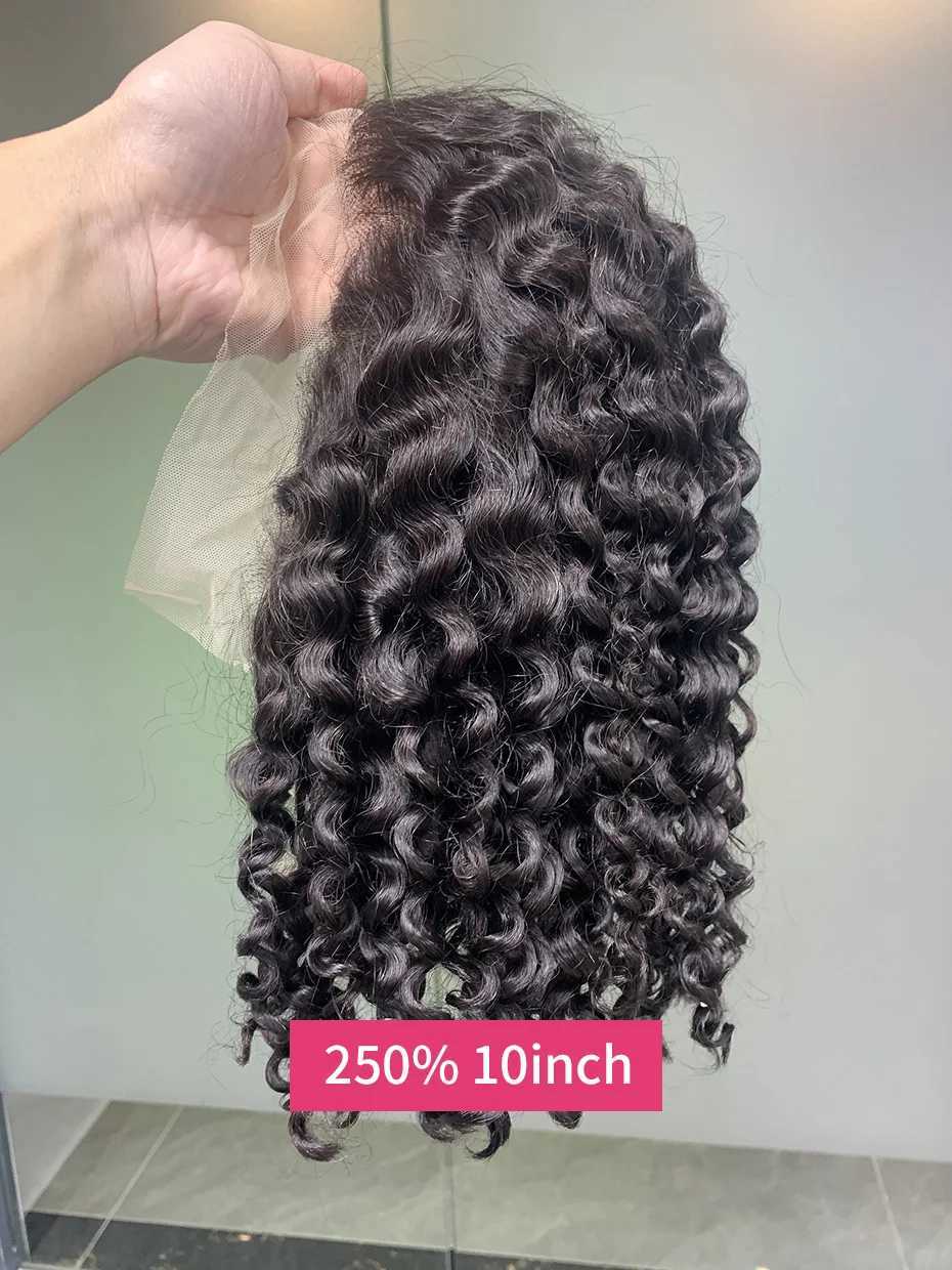 Curly Wigs Full 250 Density Short Bob Wig Human Hair Vietnamese Raw 13x4 13x6 Double Drawn Jerry Curly Lace Front Human Hair WigXJ241227