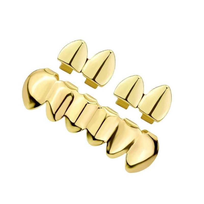 Hip Hop Teeth Grillzs Set Glossy HipHop Grillzs Set for Music rs Adjustable Teeth Cs Upper Lower W241227