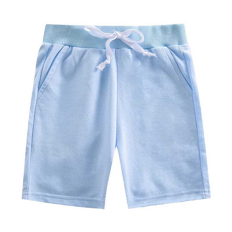 2025 Summer Shorts for Boys Girls Cotton Solid Color Children Panties Elastic Waist Beach Short Sports Pant Toddler Kids Clothes W241227