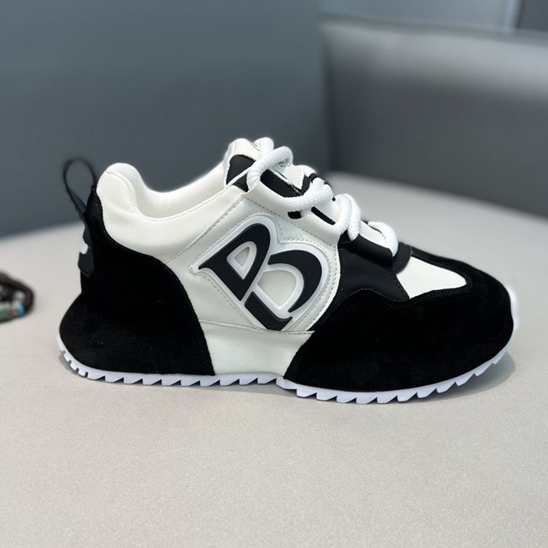 Men Casual Shoes Black White Trendy Style Anti-skid Board Shoes Jogging Tennis Gym Sneaker Free shipping