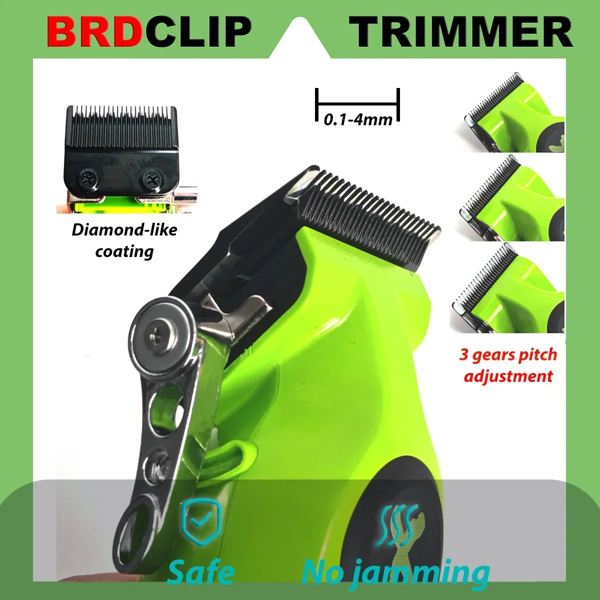 7500RPM Barber shop BRDCLIP FA1C FA1T Professional Hair Clipper Electric Trimmer Hair Finish Machine DLC Blade with Base 241226