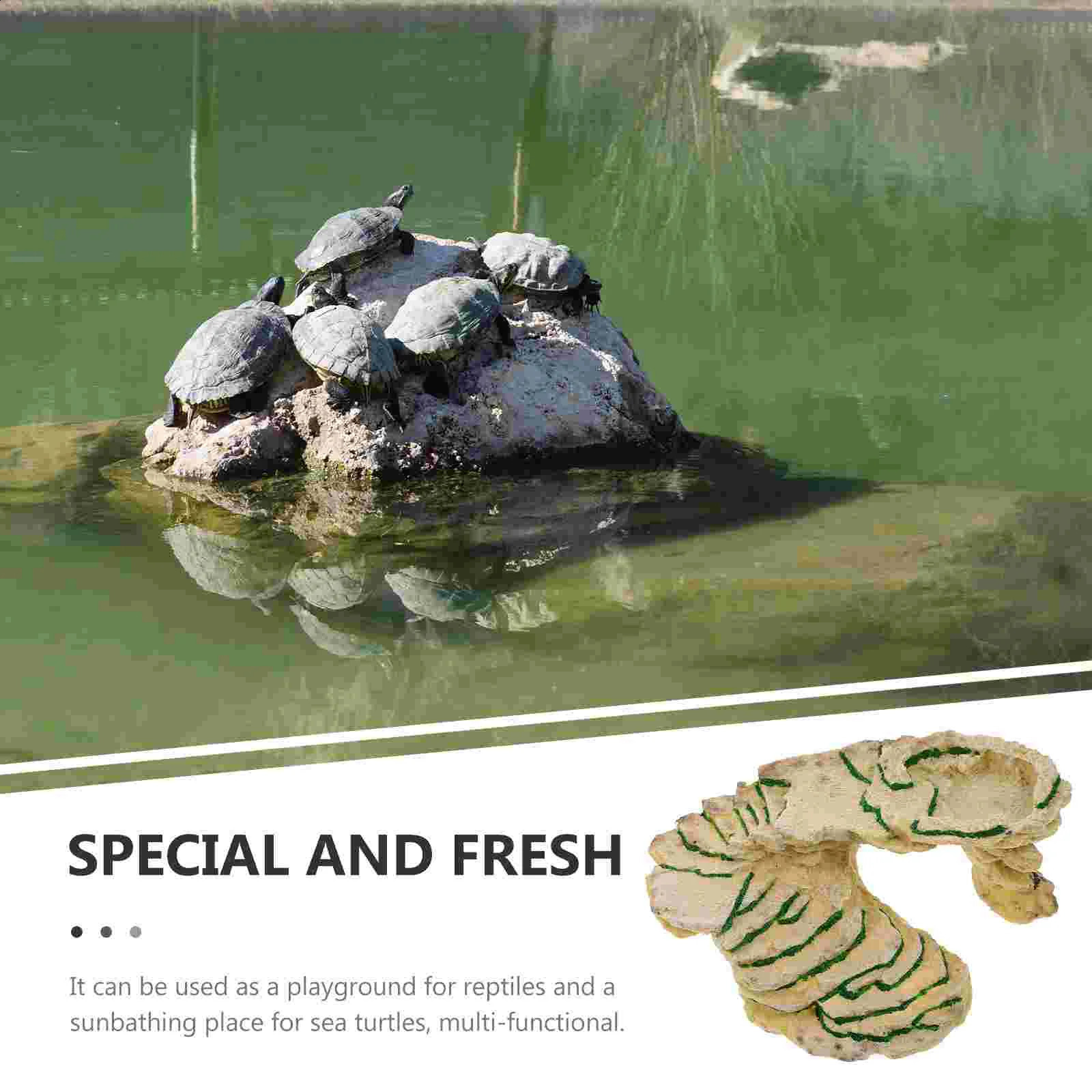 Pet Climbing Turtle Earth Accessories Platform Basking Tank Ramp Turtles 241225