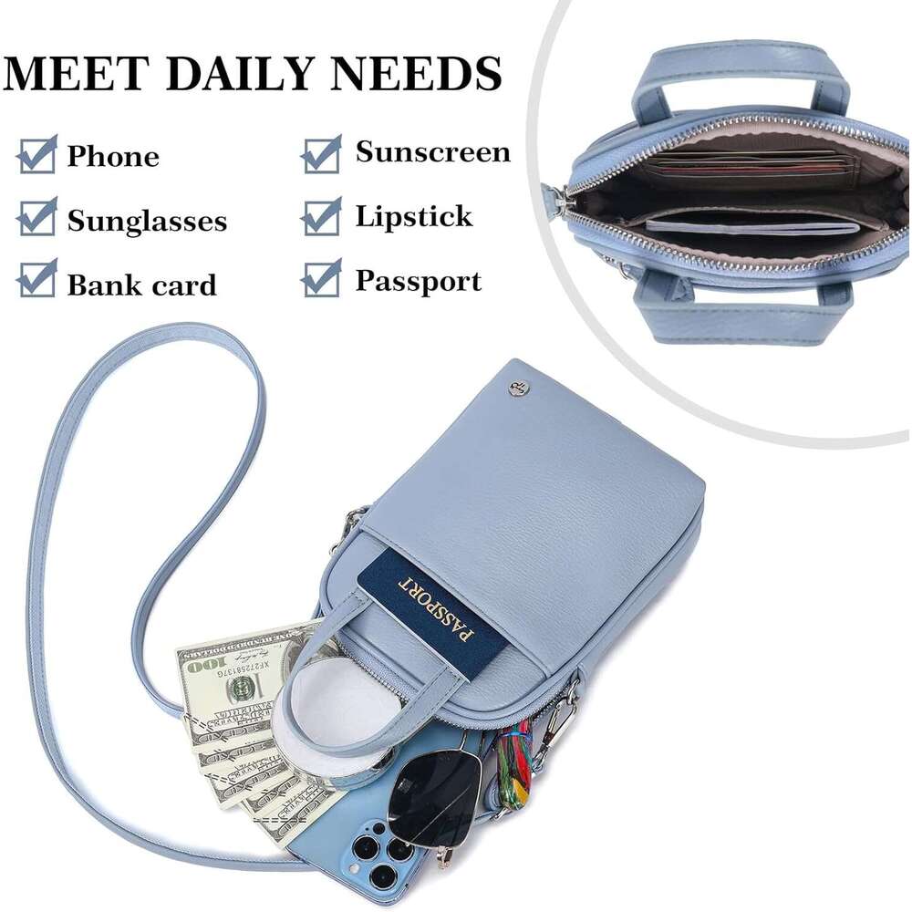 Smal Crossbody for Women Shoulder Handbag Mini Top Handle Purse With Adjustable Strap