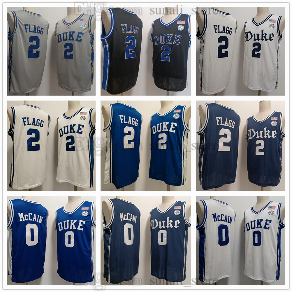 Unisex 2024/25 Duke College Blue Devils NCAA Basketball Jerseys 2 Cooper Flagg 0 Jared McCain Stitched In Stock