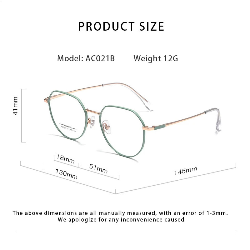 KatKani Fashion Ultra-light Retro Polygonal Eyewear Men Trendy Small Face Optical Prescription Eyeglasses Frame Women 241227