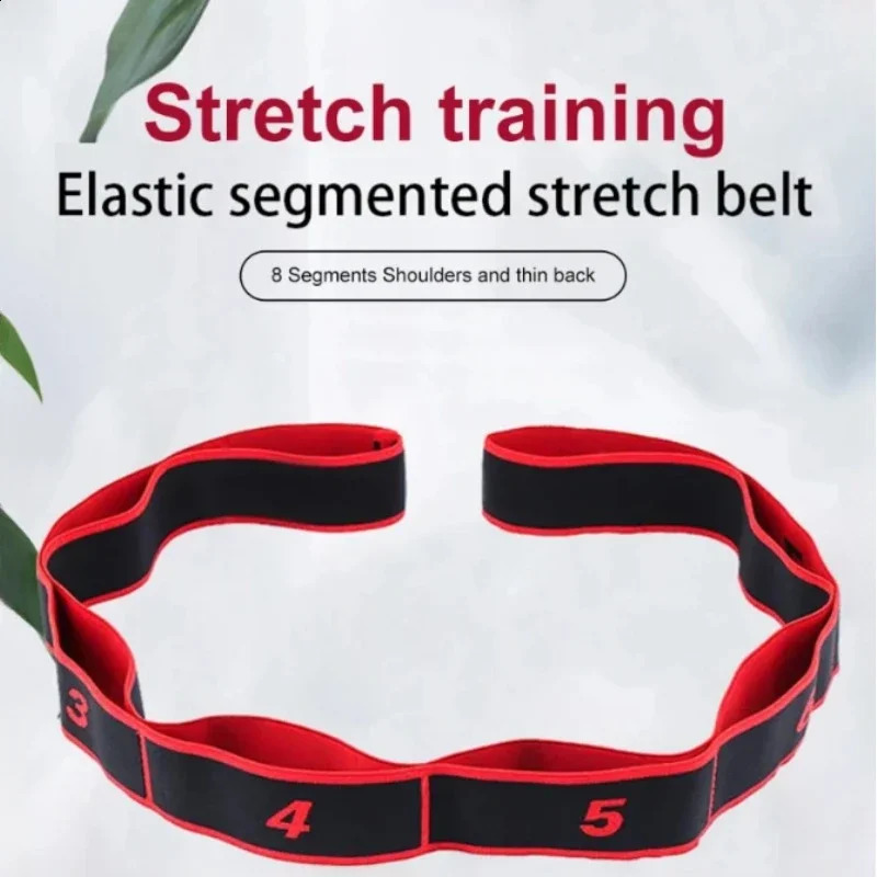 Elastic Yoga Stretching Strap Womens Belts Pilates Fitness Resistance Bands Rope Dance Gym Exercise Female Modeling Straps 241216