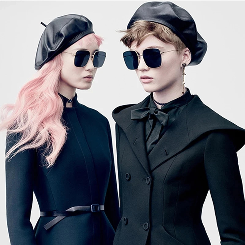 Autumn and winter lambskin Beret female European and American style British painter hat fashion casual versatile Leather Hat 241226