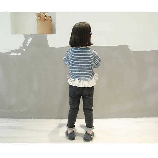 2024 Spring/Autumn Girls and Boys Casual Jeans Baby Pants Childrens Cool Jeans Trousers W241227