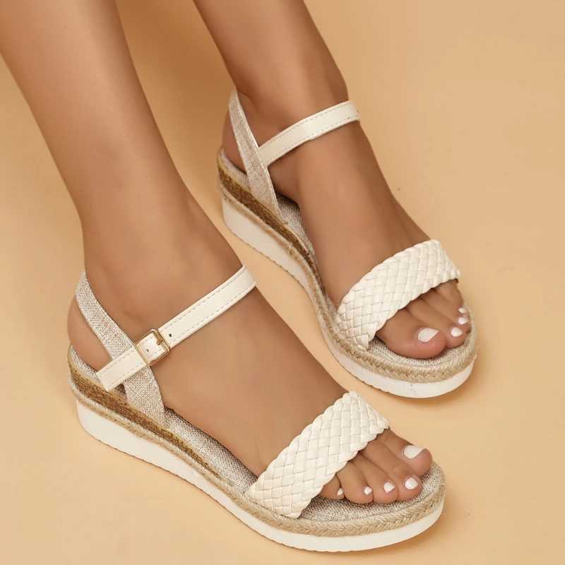 High Quality Plus Size Fashion Wedge Sandals Women Summer Casual Platform Walking Sandals Woman Comfortable Non Slip Beach Shoes Woman T241227