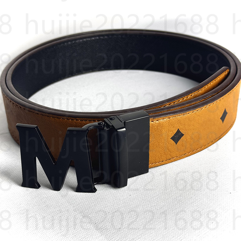 Designer belt men belts for women designer mens belt luxury belt Smooth buckle wide 38mm leather ceinture Waistband Cintura Gurtel reversible fashion belt 90-125cm
