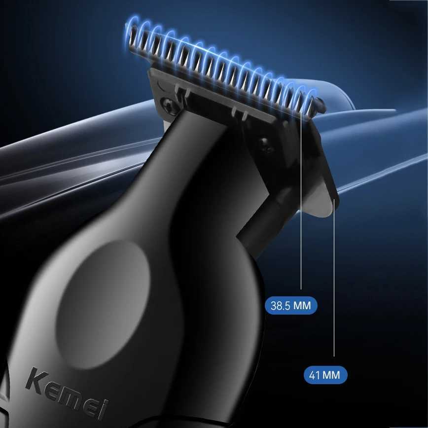 KM-2299 Hair Clipper Chemical Professional Electric USB Rechargeable Barber Trimmer Cordless Trimmer Type-c Zero Gapped Cutting W241227