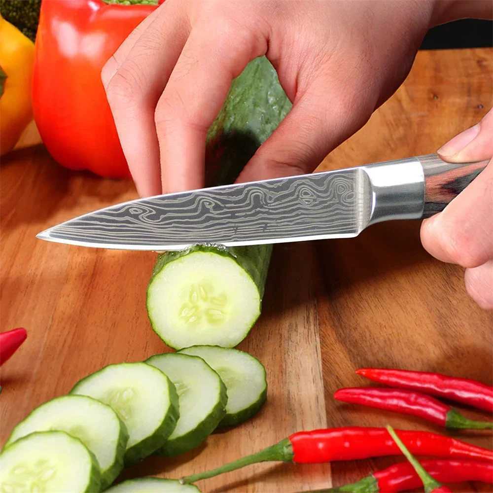 1 piece of 3.5-inch small kitchen knife used for chopping vegetables steaks fruit peels and high carbon stainless steel fruit knives Y241227