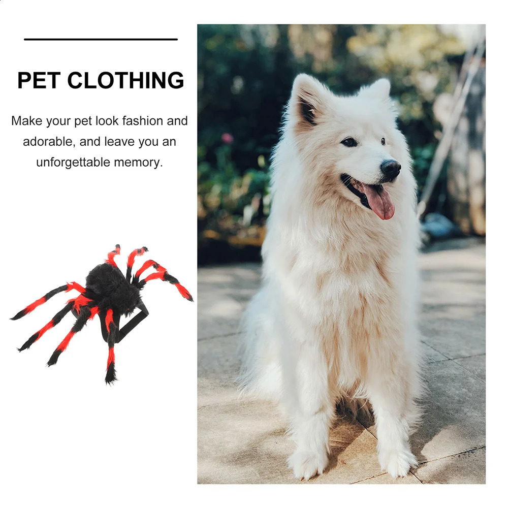 Halloween Decor Christmas Chest and Back Creative Cat Dog Spider Costume 53x38x18cm Small Pet Dress up Child 241225