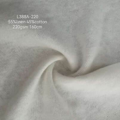 Lightweight natural sweat resistant cotton en plain color single-sided knitted T-shirt cardigan fashion fabric