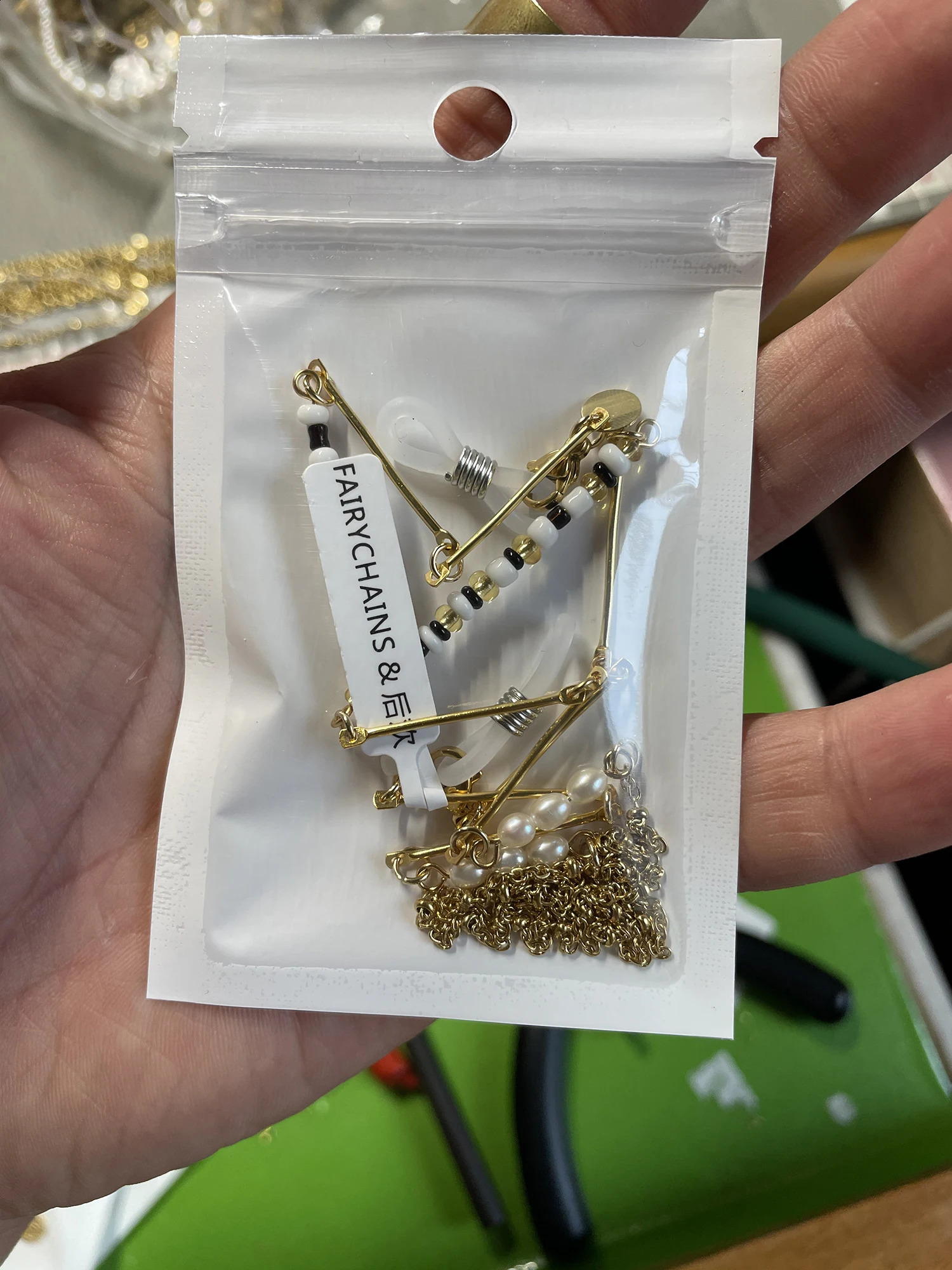 Handmade Natural pearl glasses beaded Chain Sunglasses Chains Necklace Reading Glasses Cord Holder Neck Strap Rope for Eyewear 241226