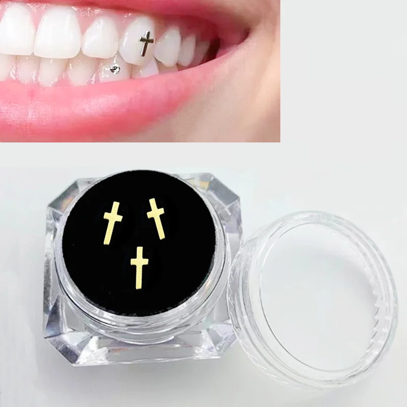 3PcsBox Teeth Gems Kit Tooth Jewelry Diamonds Whitening Fashion Crystal Ornaments Oral Decorations Dental Products 241225