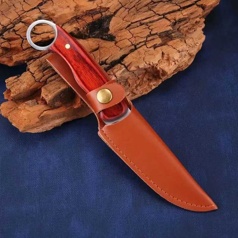 1 piece stainless steel knife fruit knife kitchen tools kitchen supplies for his use outdoor camping fishing Y241227