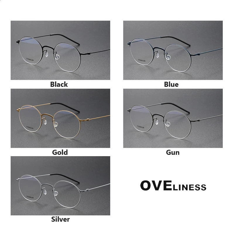 Glasses Frame for Men women Vintage round Myopia Prescription Eyeglasses Frames Optical Korean Eyewear 241227