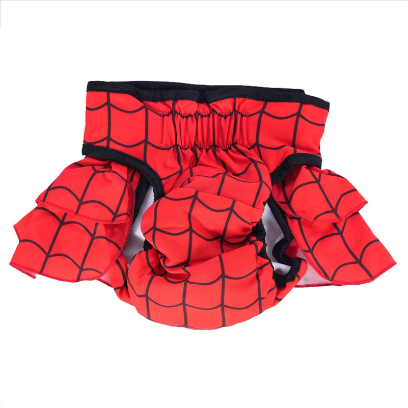 Washable Female Dog Diapers Highly Absorbent Girl Puppy Nappies Doggies Period Diapers Reusable Panties Dresses for Female Dogs