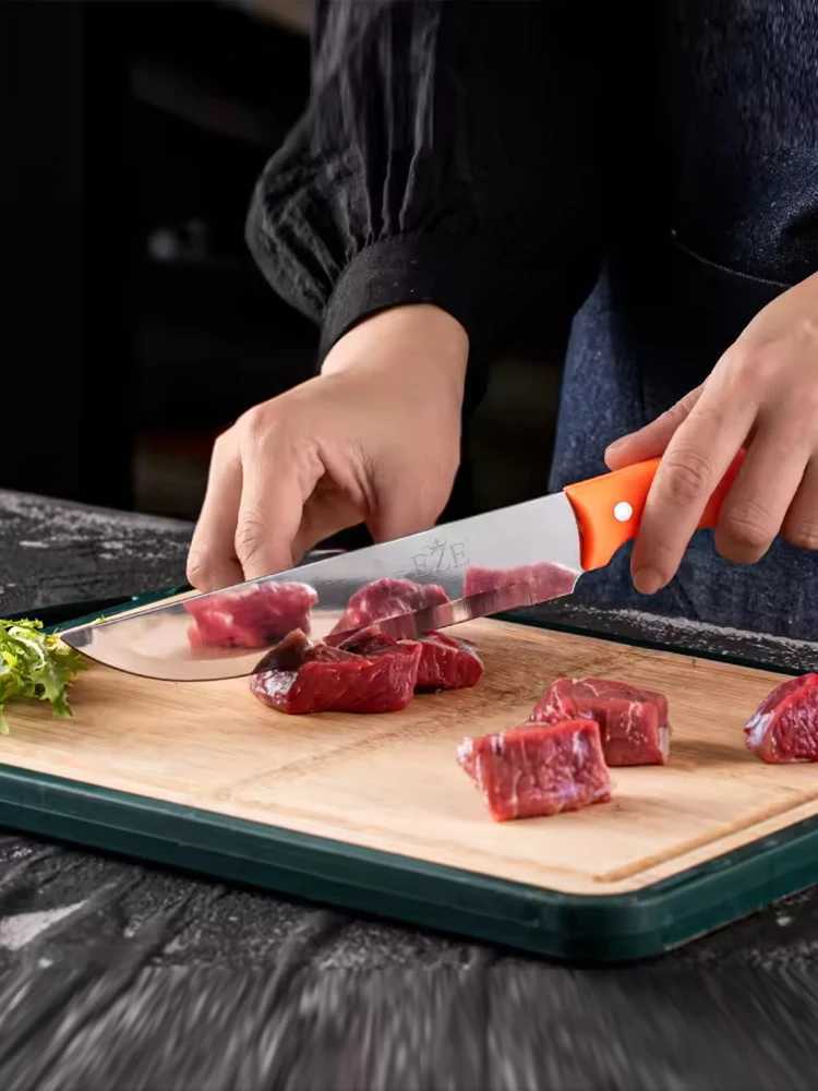 Kitchen Paring Knife Straight Edge Paring Knives Handle between Sharp Kitchen Knife PP Plastic Handle 6inch Pointed Tip Y241227